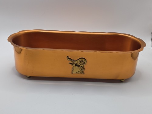 Vintage cooper footed planter - footed,