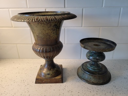 Antique urn planter and - urn,
